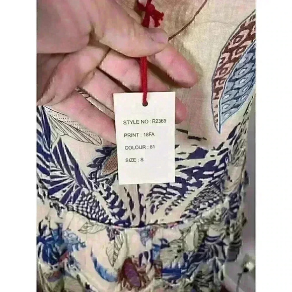 RAGA Tropic Vibes Short Mini Dress Beach Vacation Cotton NWT Size Small R2369 - Picture 7 of 9